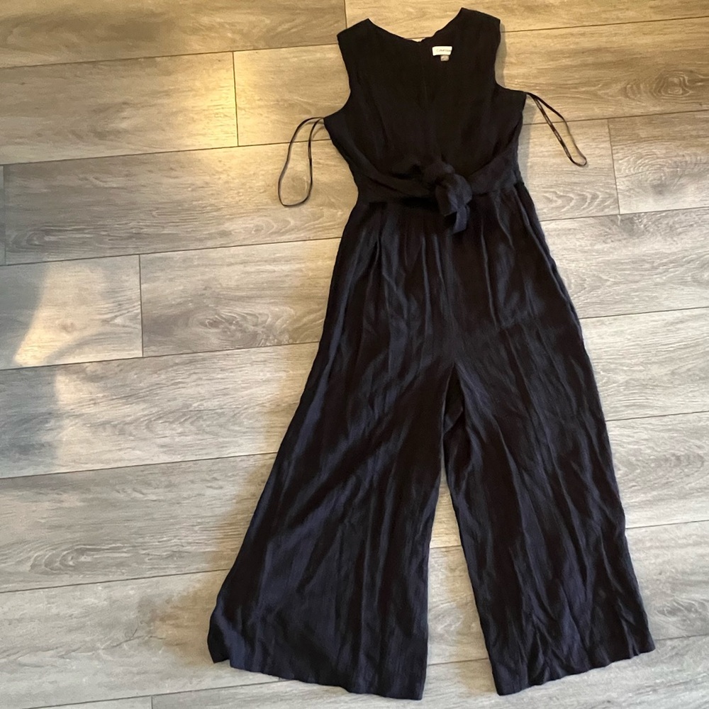 Calvin Klein Black Sleeveless Jumpsuit